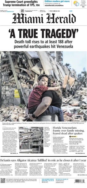 Cover of Miami Herald