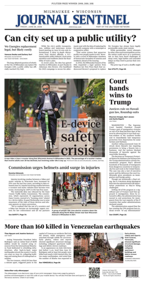 Cover of Milwaukee Journal Sentinel