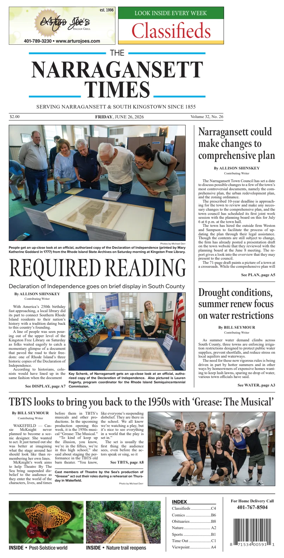 Cover of Narragansett Times
