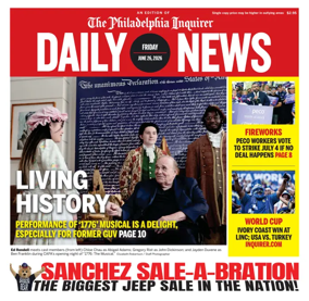 Cover of Philadelphia Daily News