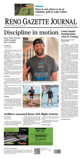 Cover of Reno Gazette Journal