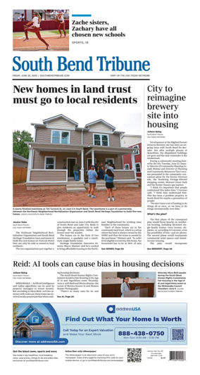 Cover of South Bend Tribune