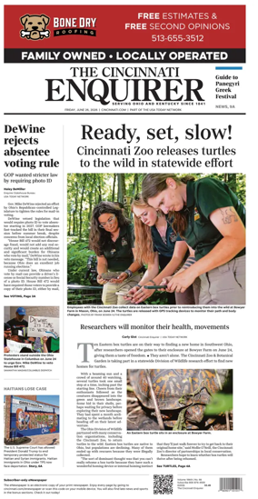 Cover of The Cincinnati Enquirer