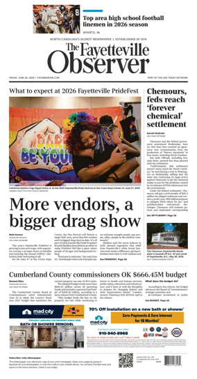 Cover of The Fayetteville Observer