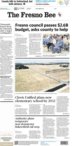 Cover of The Fresno Bee