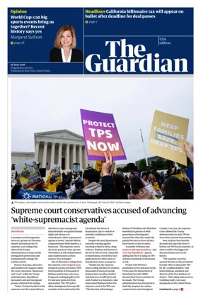 Cover of The Guardian (USA)