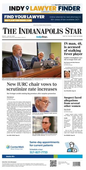 Cover of The Indianapolis Star