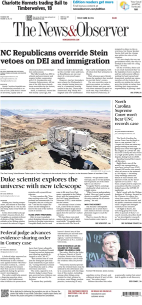 Cover of The News & Observer