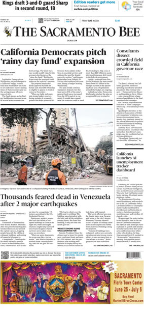 Cover of The Sacramento Bee