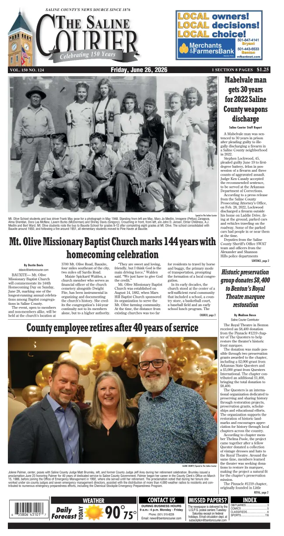 Cover of The Saline Courier
