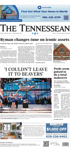Cover of The Tennessean