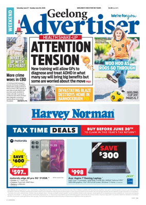 Cover of Geelong Advertiser