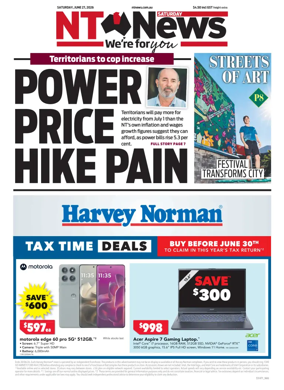 Cover of NT News