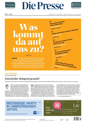 Cover of Die Presse