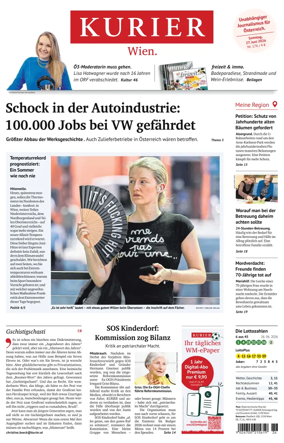 Cover of Kurier (Samstag)