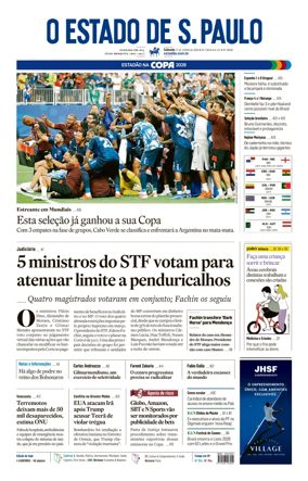 Cover of O Estado de S. Paulo