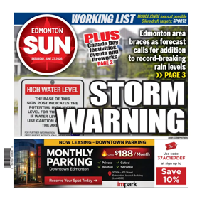 Cover of Edmonton Sun