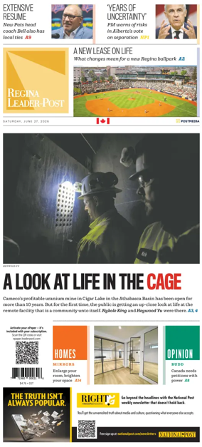 Cover of Regina Leader-Post