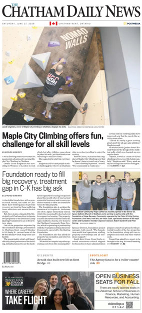 Cover of The Chatham Daily News
