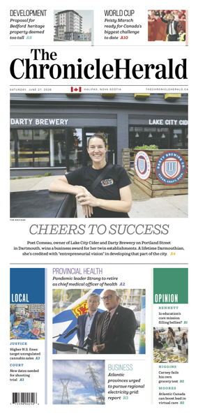 Cover of The Chronicle Herald (Provincial)