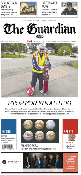 Cover of The Guardian (Charlottetown)