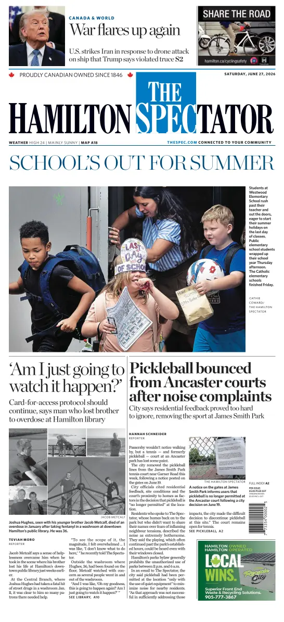 Cover of The Hamilton Spectator
