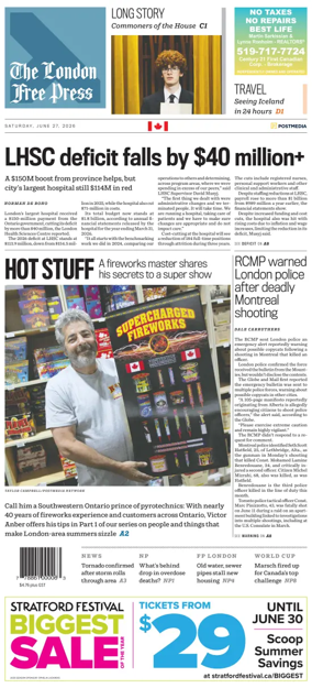 Cover of The London Free Press