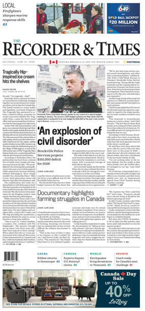 Cover of The Recorder & Times (Brockville)