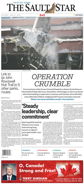 Cover of The Sault Star