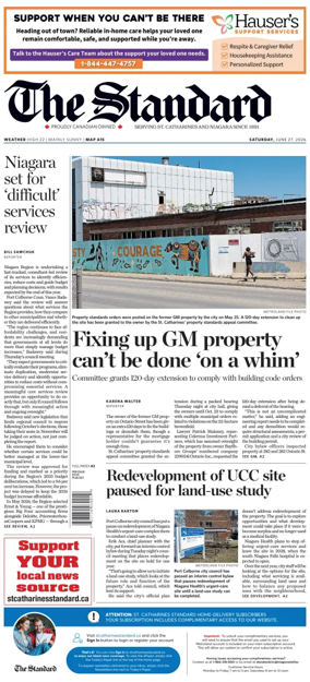 Cover of The Standard (St. Catharines)