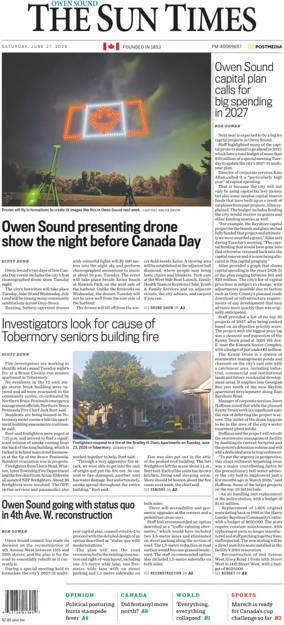 Cover of The Sun Times (Owen Sound)