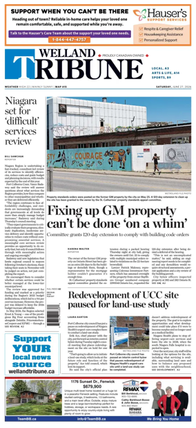 Cover of The Welland Tribune