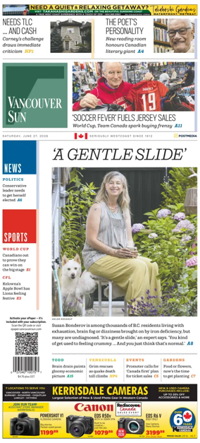 Cover of Vancouver Sun