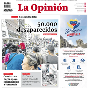 Cover of La Opinion