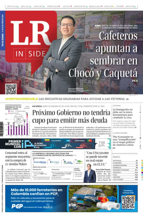 Cover of La Republica (Colombia)