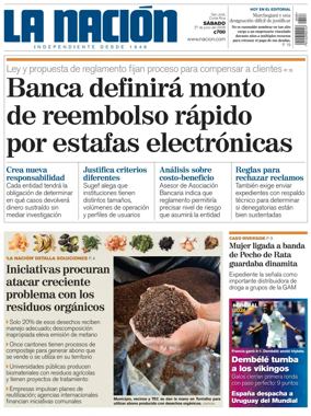 Cover of La Nacion (Costa Rica)