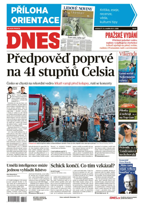 Cover of Dnes Prague Edition