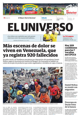 Cover of El Universo