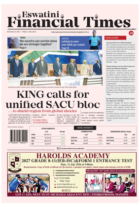 Cover of Eswatini Financial Times