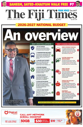 Cover of The Fiji Times