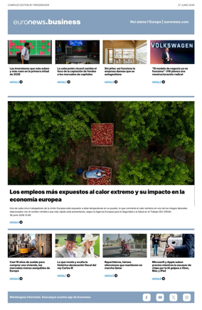 Cover of Euronews Business (Spanish) Compiled Edition