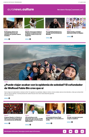 Cover of Euronews Culture and Sport (Spanish) Compiled Edition