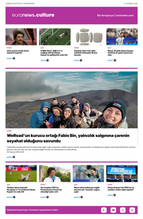 Cover of Euronews Culture and Sport (Turkish) Compiled Edition