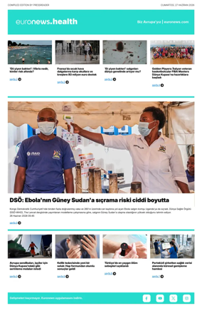 Cover of Euronews Health (Turkish) Compiled Edition