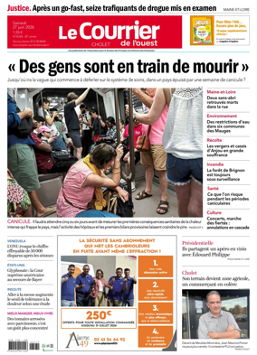 Cover of Le Courrier de l’Ouest (Cholet)