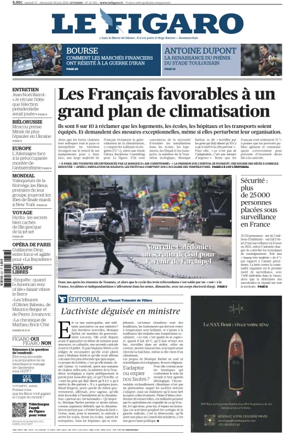 Cover of Le Figaro