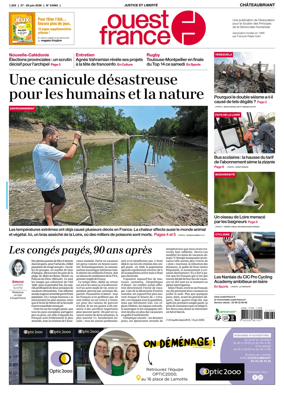 Cover of Ouest France (Chateaubriant)