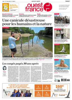 Cover of Ouest France (Cholet)