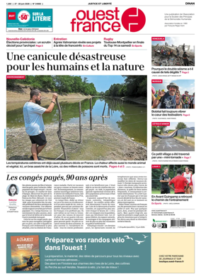 Cover of Ouest France (Dinan)