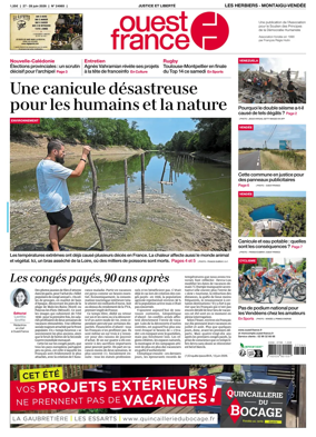 Cover of Ouest France (Les Herbiers / Montaigu)